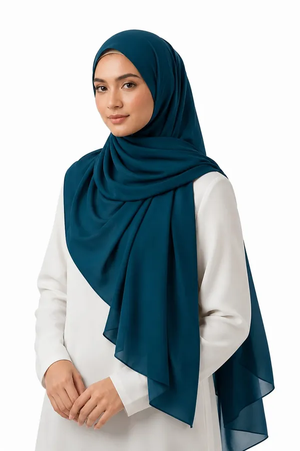 Peacock_Green_Georgette_Hijab_For_Women
