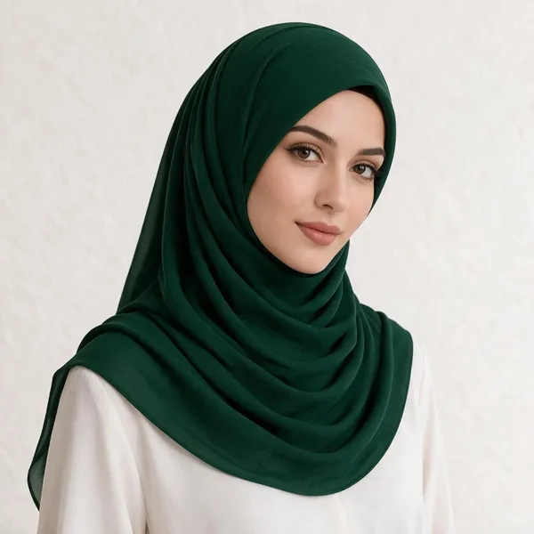 Emerald_Green_Draped_Hijab_For_Women