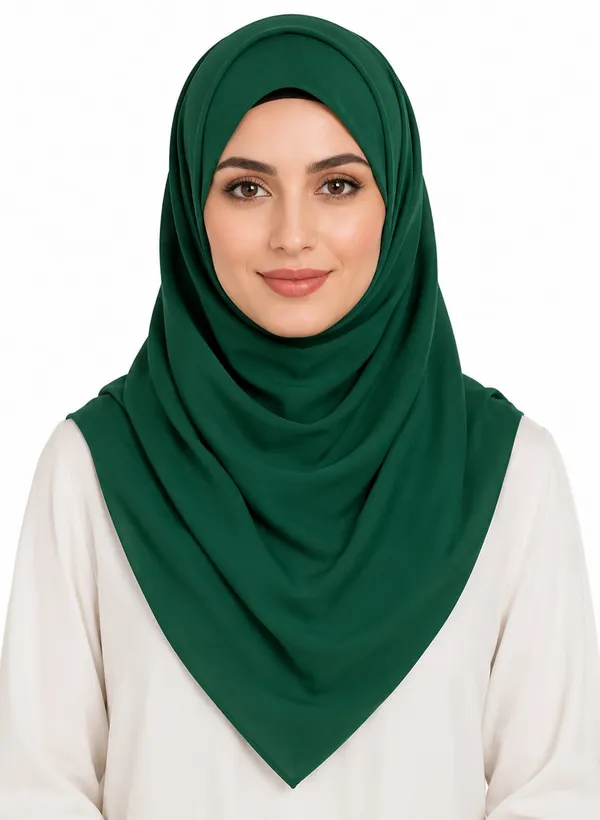 Emerald_Green_Draped_Hijab_For_Women
