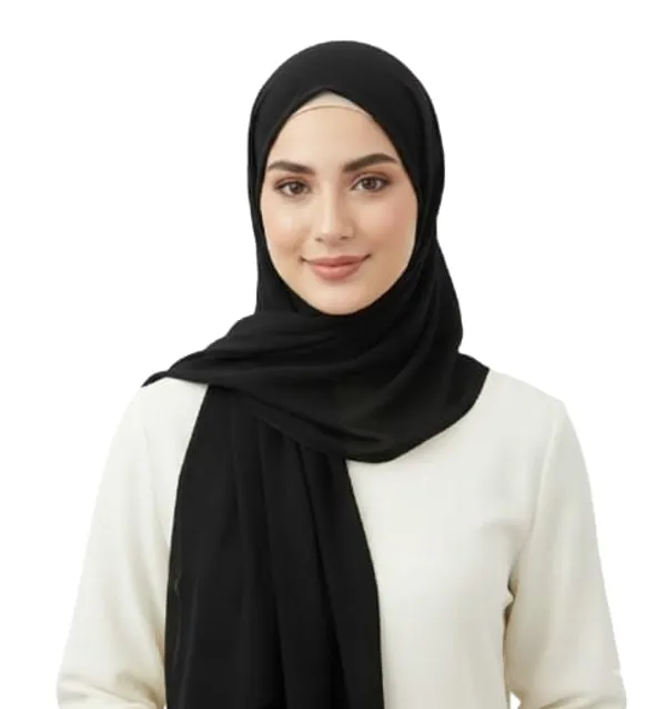Black_Georgette_Hijab_For_Women
