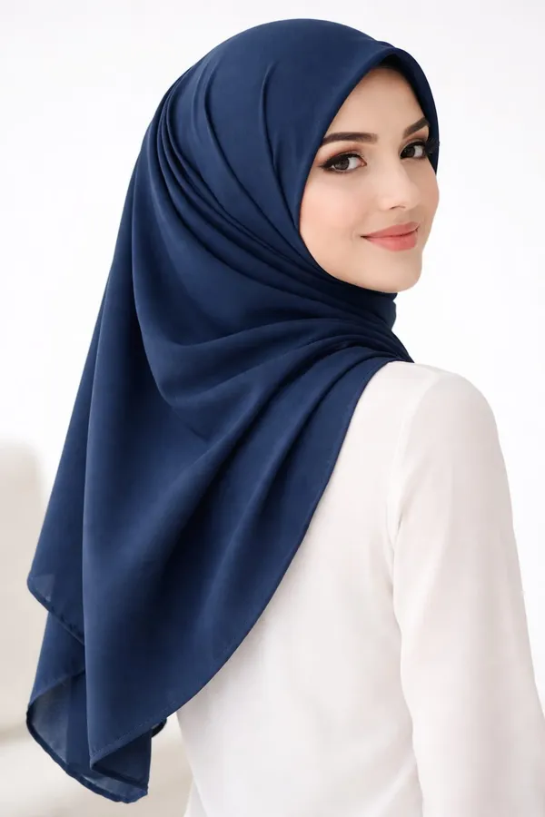 Navy_Blue_Georgette_Draped_Hijab_Scarf_For_Women