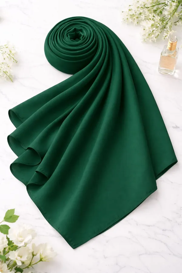 Emerald_Green_Draped_Hijab_For_Women