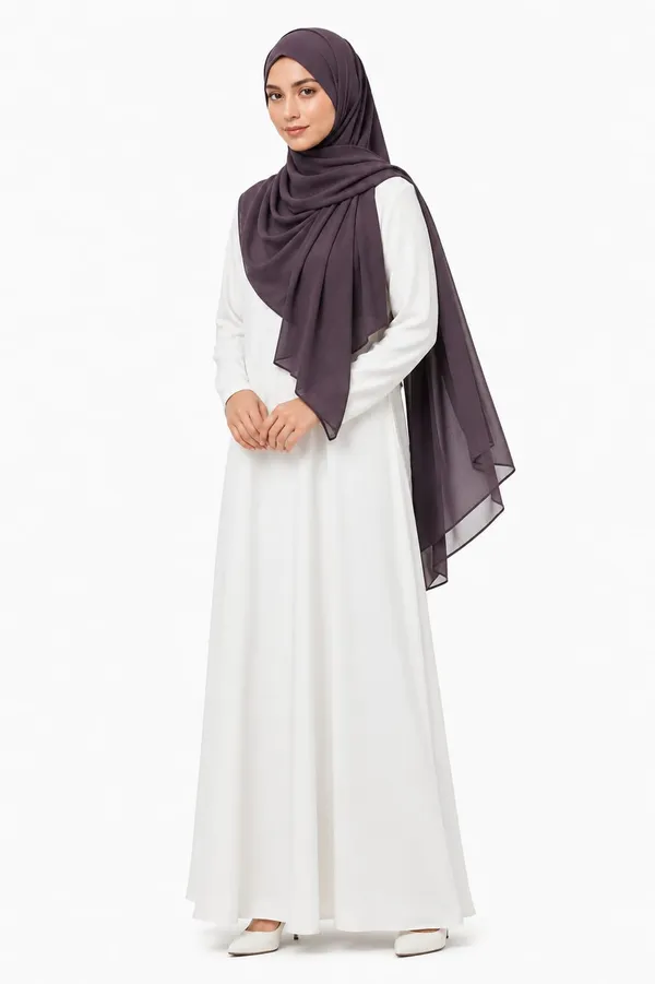 Aubergine_Georgette_Hijab_For_Women