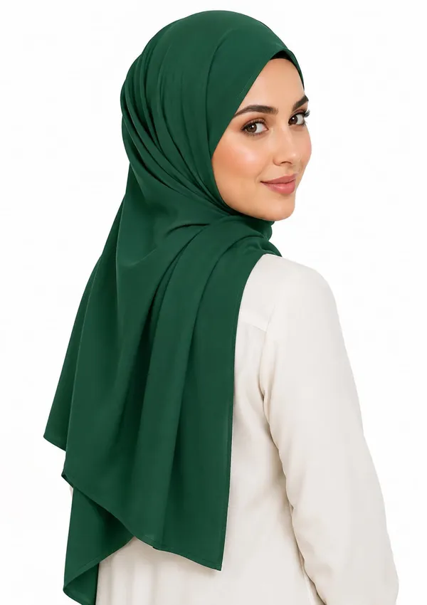 Emerald_Green_Draped_Hijab_For_Women