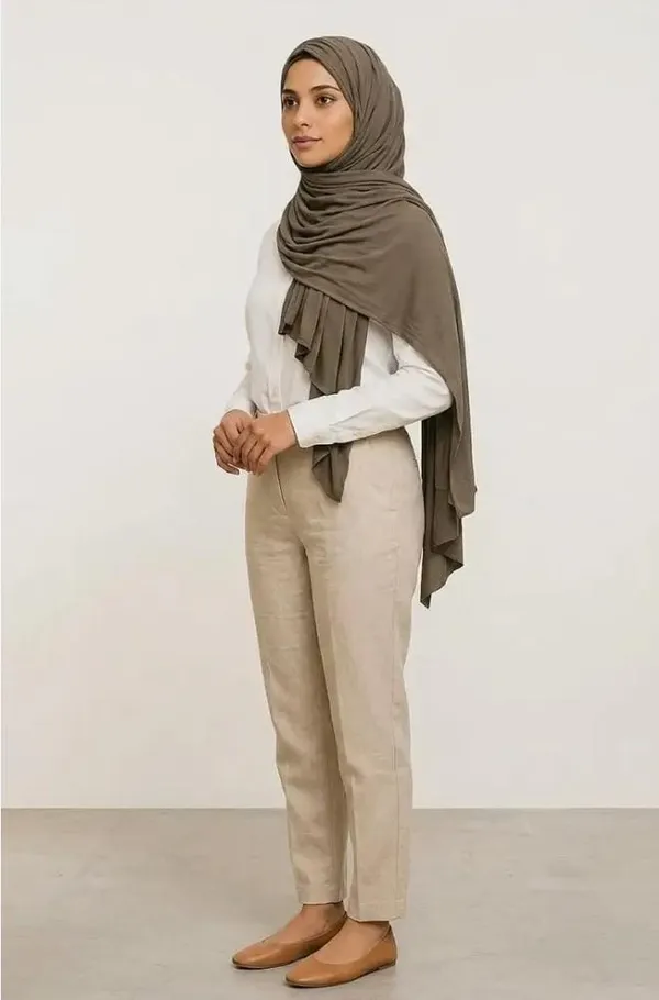 Olive_Taupe_Draped_Hijab_For_Women