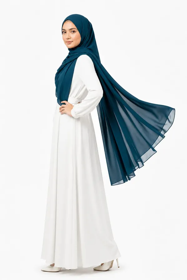 Peacock_Green_Georgette_Hijab_For_Women