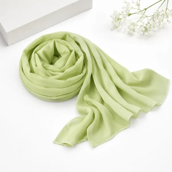 Pista_Green_Soft_Fabric_Draped_Hijab_Scarf_For_Women
