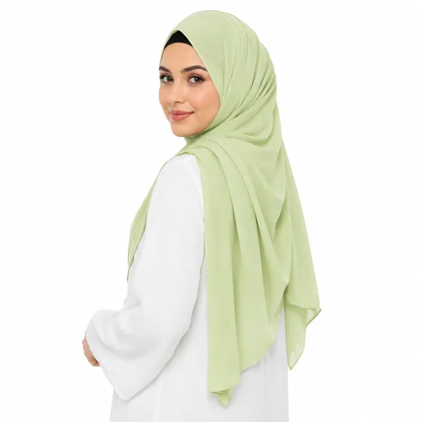Pista_Green_Soft_Fabric_Draped_Hijab_Scarf_For_Women