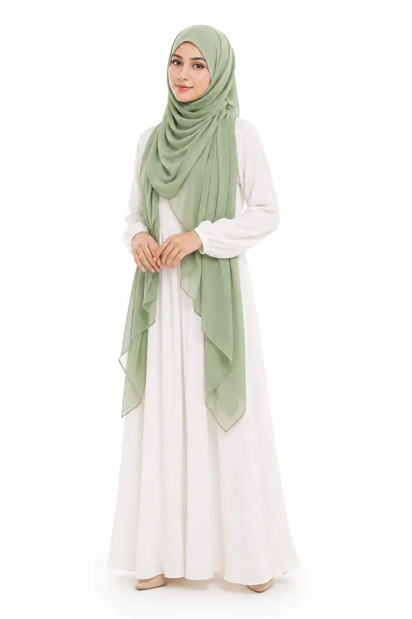 Mint_Green_Georgette_Draped_Hijab_For_Women