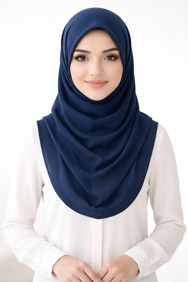 Navy_Blue_Georgette_Draped_Hijab_Scarf_For_Women
