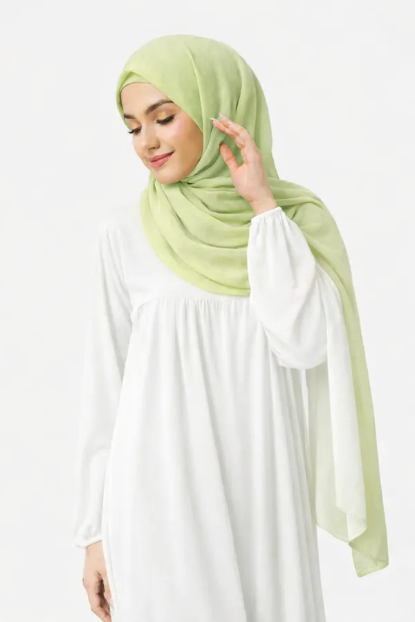 Pista_Green_Soft_Fabric_Draped_Hijab_Scarf_For_Women