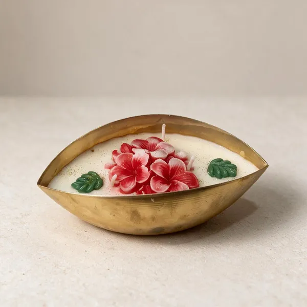 Floral_Boat_Candle