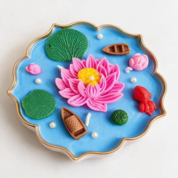 Decorative_Lotus_Pond_Urli_Candle