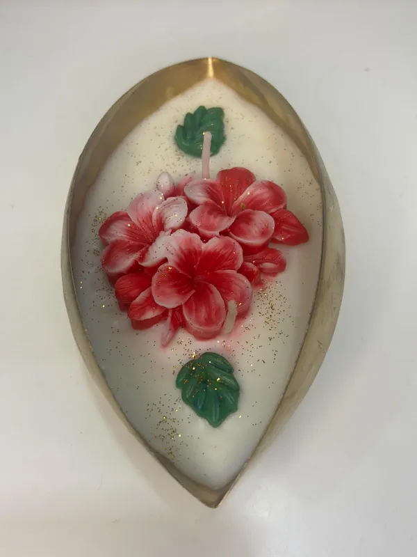 Floral_Boat_Candle