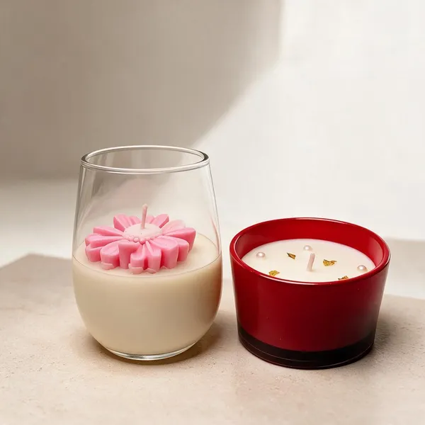 Blush_Blossom_Glass_Candle_And_Ruby_Bloom_Glass_Candle_Pack_Of_2