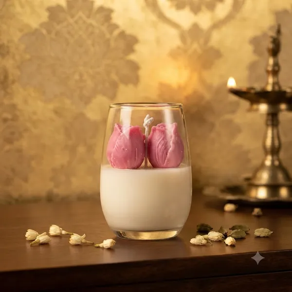 Pink_Tulip_Blooming_Glass_Candle