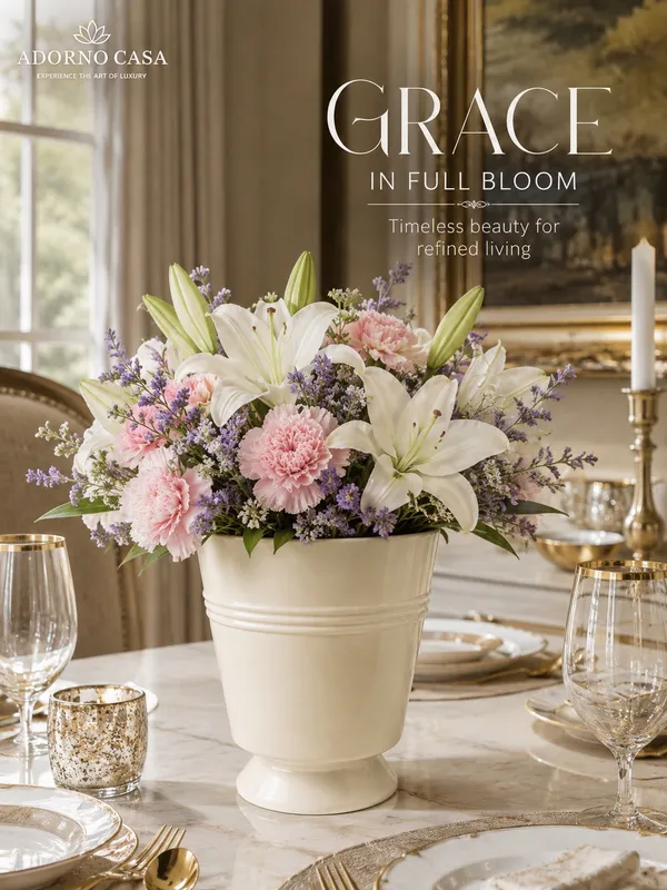 Azure_Royale_Urn_Planter_Ivory_Powder_Coated_Metal_Pedestal_Pot_