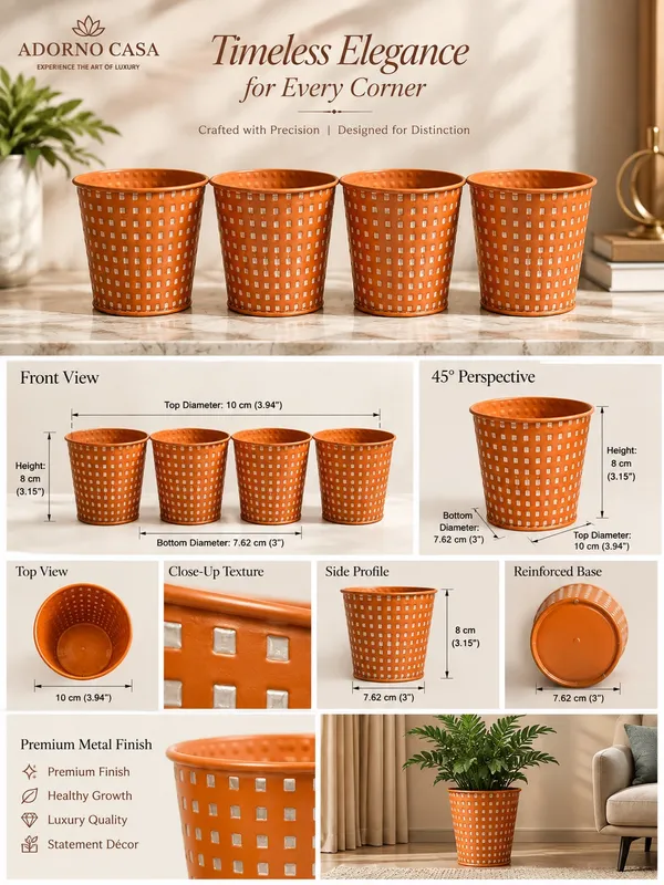 Cobalt_Sphere_Small_Grid_Orange_Powder_Coated_Metal_Pot_Set_of_4