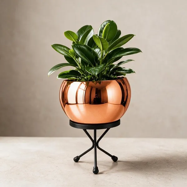 Copper_Metal_Planter_For_Home_Gardening