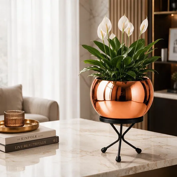 Copper_Metal_Planter_For_Home_Gardening