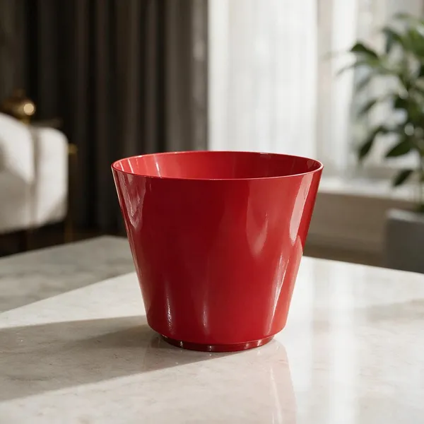 Red_Metal_Planter_Pot_For_Home_Gardening