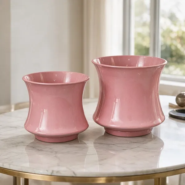Pink_Metal_Planter_For_Home_Gardening