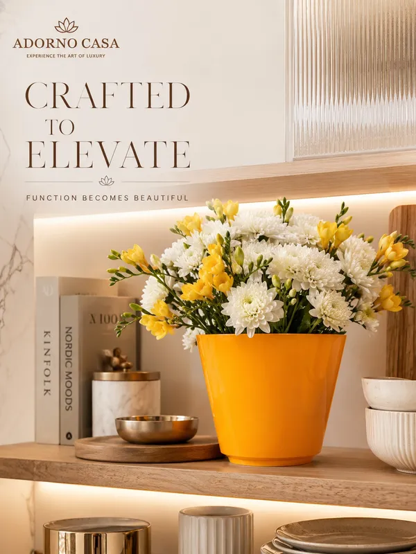 Sun_Royale_Azalea_Premium_Yellow_Powder_Coated_Metal_Pot_for_Living_Room_&_Balcony_
