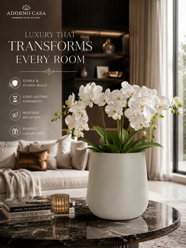 Noire_Sculpt_Matte_Grey_Powder-Coated_Metal_Vase