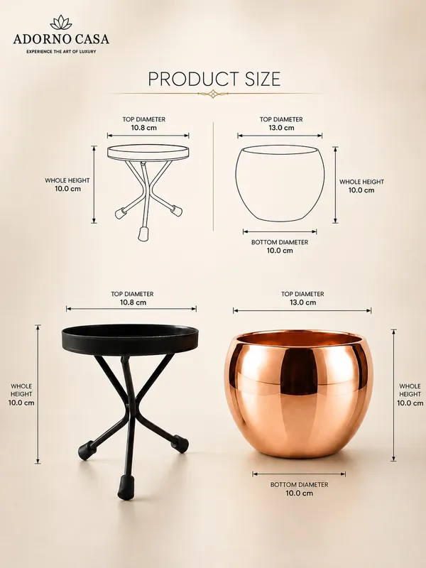 Luna_Copper_Finish_Metal_Pot_Paired_with_a_Sturdy_Black_Iron_Stand