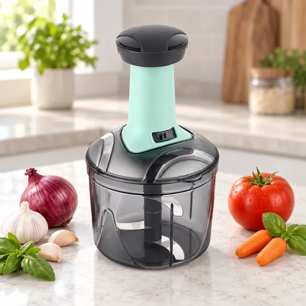Black_Manual_Hand_Press_Vegetable_Chopper