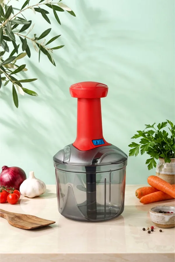 Red_Manual_Vegetable_Chopper