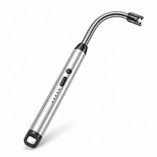 White_Flexible_Neck_Electric_Candle_Lighter