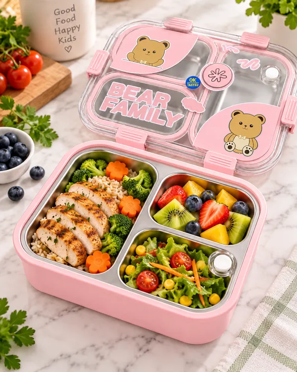 Pink_Bear_Family_Compartment_Lunch_Box_For_Kids