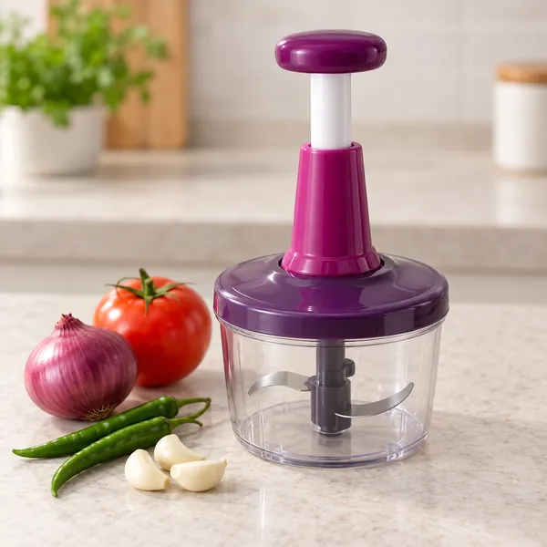 Transparent_Purple_Manual_Vegetable_Chopper