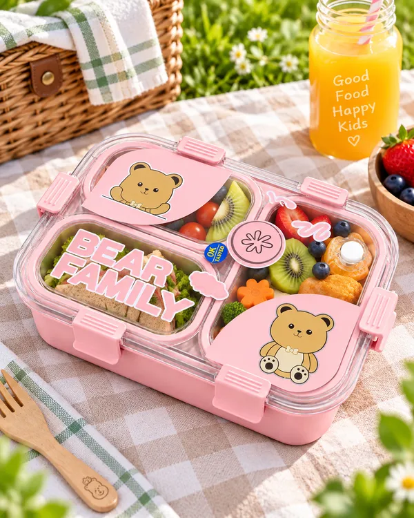 Pink_Bear_Family_Compartment_Lunch_Box_For_Kids