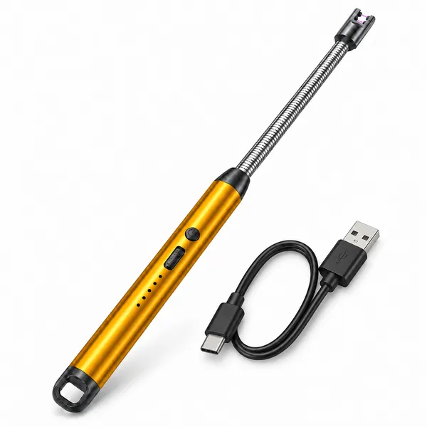 Yellow_Flexible_Neck_Electric_Candle_And_Gas_Lighter
