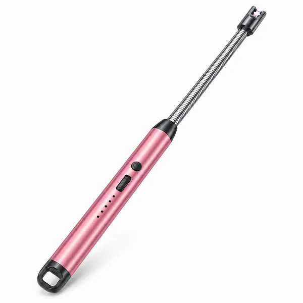 Pink_Usb_Rechargeable_Flexible_Neck_Gas_Lighter