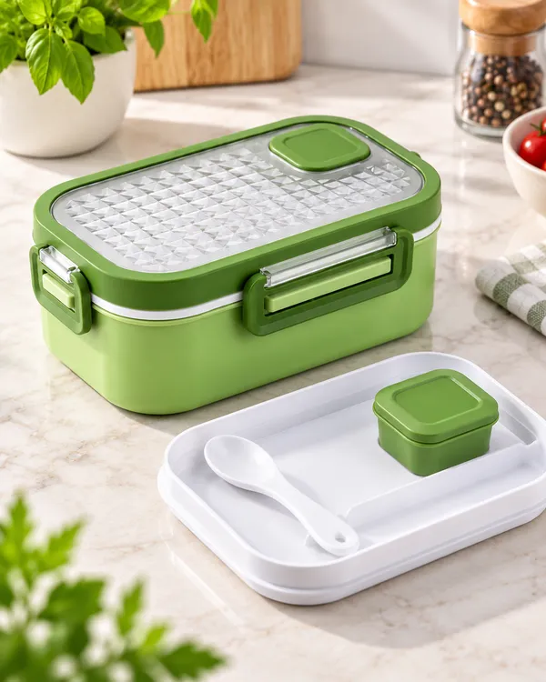 Green_Plastic_Travel_Solid_Lunch_Box