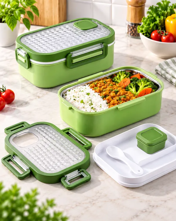 Green_Plastic_Travel_Solid_Lunch_Box