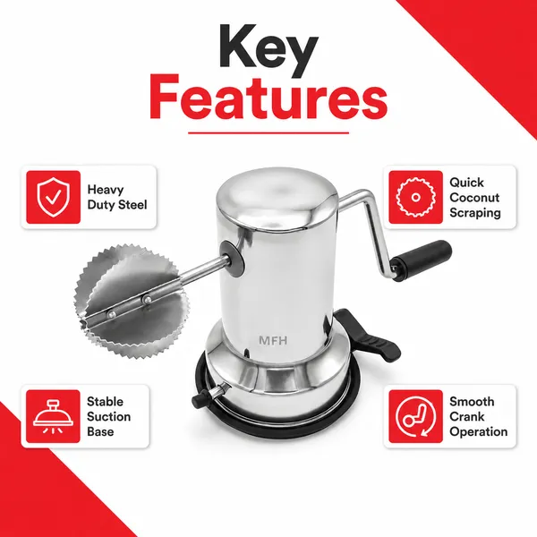 Silver_Steel_Manual_Coconut_Scraper_With_Suction_Base