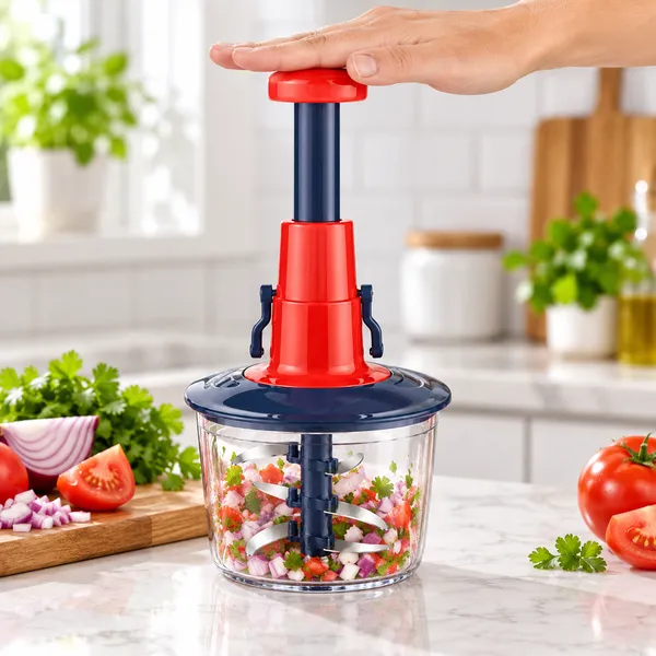 Transparent_Manual_Push_Vegetable_Chopper