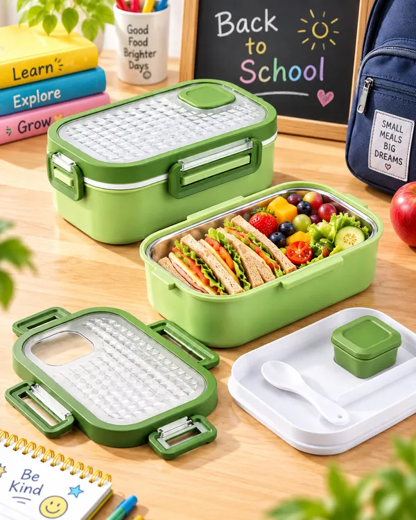 Green_Plastic_Travel_Solid_Lunch_Box