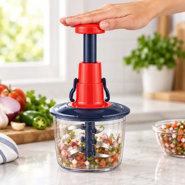 Transparent_Manual_Push_Vegetable_Chopper