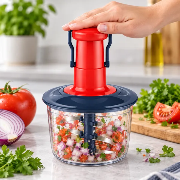Transparent_Manual_Push_Vegetable_Chopper