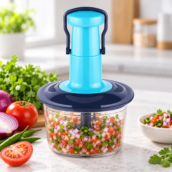 Blue_Manual_Pull_Cord_Vegetable_Chopper