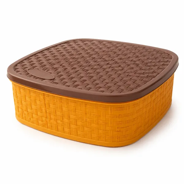 Orange_Plastic_Wicker_Style_Six_Compartment_Snack_Serving_Tray