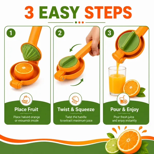 Orange_Plastic_Manual_Citrus_Juicer