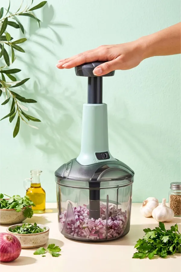 Black_Manual_Hand_Press_Vegetable_Chopper
