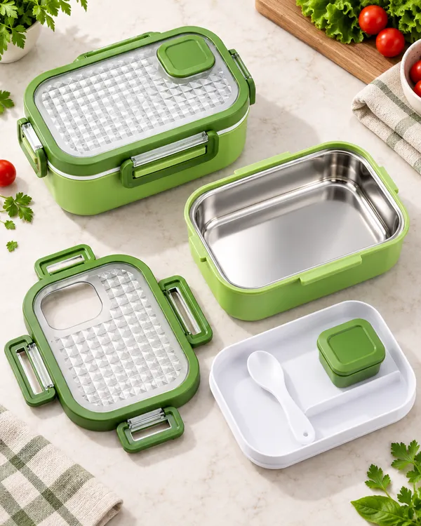 Green_Plastic_Travel_Solid_Lunch_Box