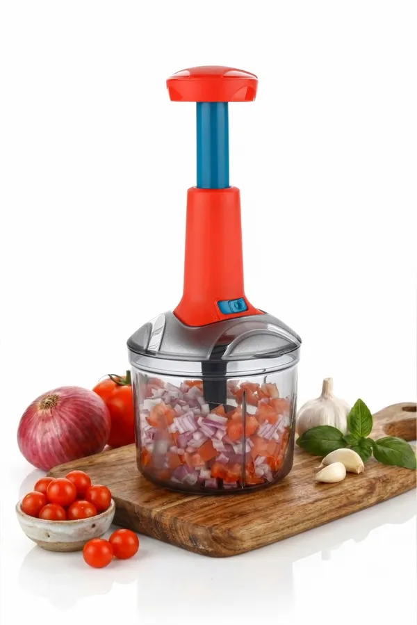 Red_Manual_Vegetable_Chopper